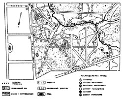 Рис. 71. Схематический план восточной части Измайловского парка под Москвой
